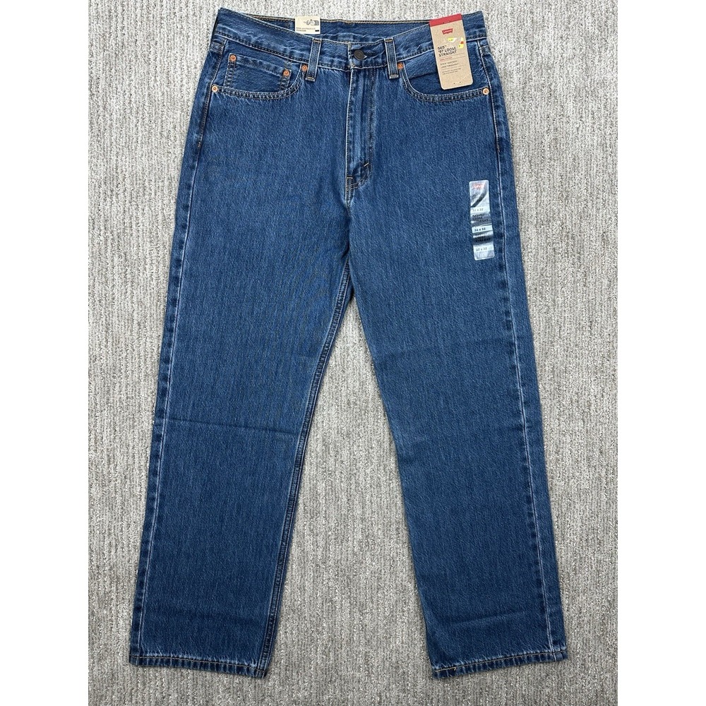 NWT Levis 565 '97 Loose Jeans Mens 32x32 Medium Wash Straight Denim Y2K Grunge